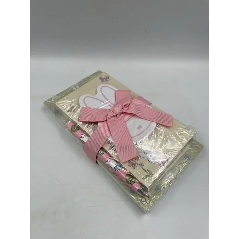 Miffy Flowers 2 List Pads 1 Sticky Note Pad 1 Black Ink Gel Pen Gift Set Sealed